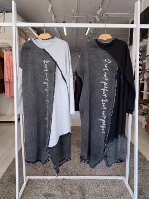 Denim & Melton Oversized Summer Dress