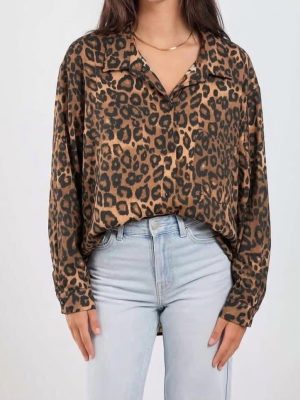 Tiger Print Cotton Shirt