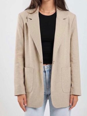 Linen Elegance Blazer