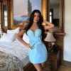 Short Strapless Dress & Bow