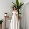 Of-Shoulder Basic Dress