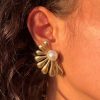 Gold earrings & Pearls