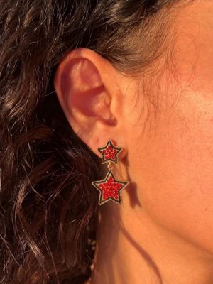 Gold Star Earrings