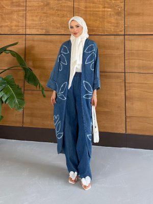 Soft Summer Denim Set ( cardigan + set)