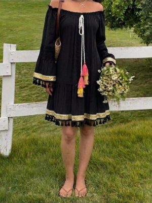 Boho Dress With Side Slits